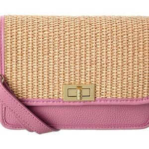 Persaman New York Pink and Tan Crossbody Bag